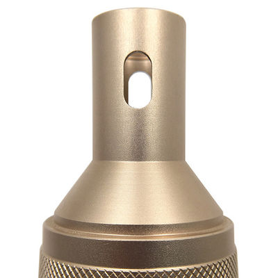 อลูมิเนียมทองแดงที่กำหนดเอง CNC Machining Anodized Knurled Coaxial Connector