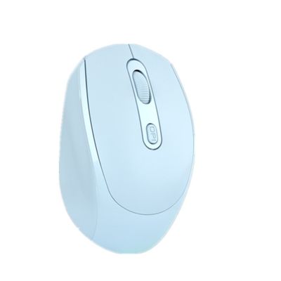แม่พิมพ์เมาส์ไร้สายสีชมพูเมาส์เงียบแบบชาร์จไฟได้ Bluetooth Dual Mode Game Mouse Makaron Multi Color