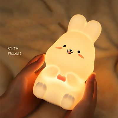 1.2738 แม่พิมพ์ฉีดพลาสติกกระต่ายซิลิโคนห้องนอน Patting Night Lamp