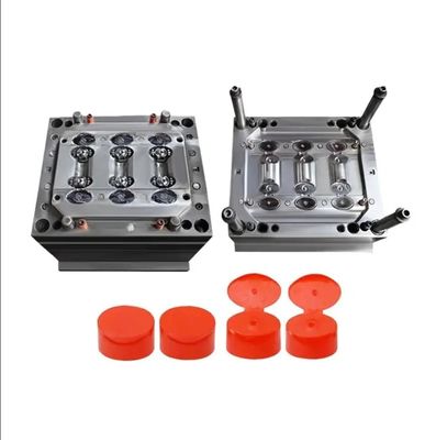 คุณภาพดี ผลิตจากพลาสติกฉีด Flip Top Cap Mold / Cap สําหรับผงขวด